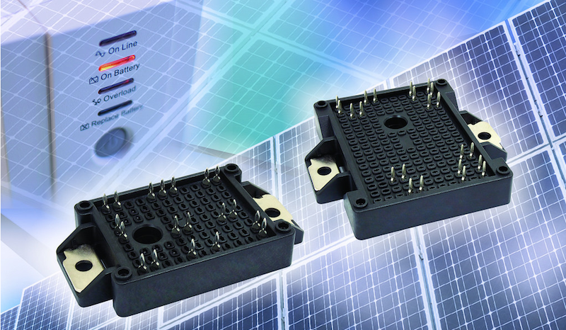 Vishay's IGBT power modules provide complete integrated solution for solar inverters and UPS